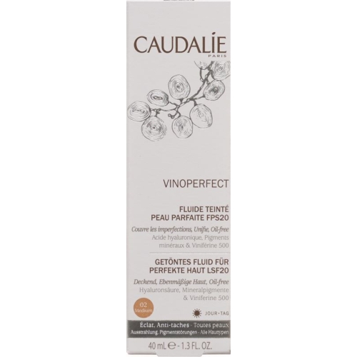 Caudalie Vinoperfect Fluide Teinte Parfait Medium 40ml buy online