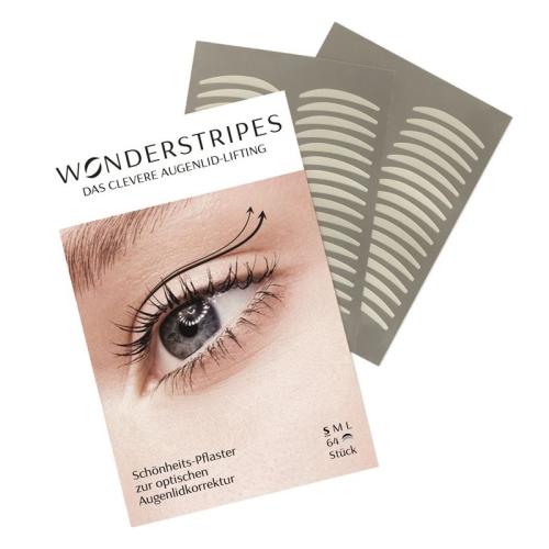 Wonderstripes eyelid tapes S+m 2x32 pcs buy online