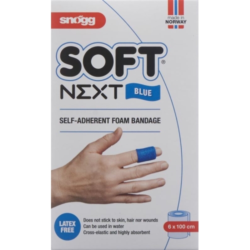 Snögg soft patch Next 6cmx1m blue