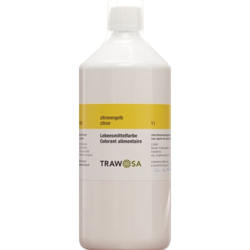 1000 Trawosa food dye lemon yellow ml