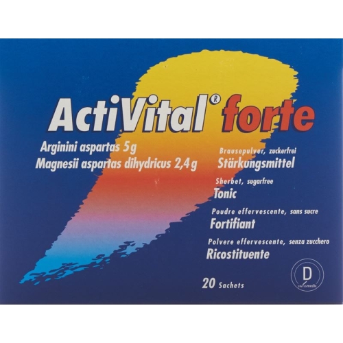 Activital Forte Brause Pulver Orange Limet Beutel 20 Stück buy online