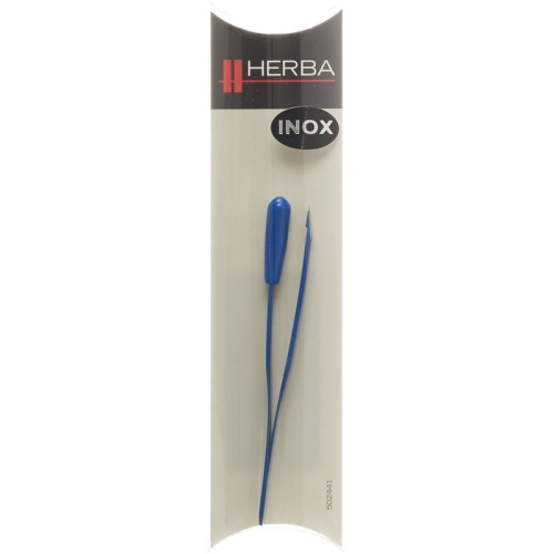 Herba tweezers inclined inox blue buy online