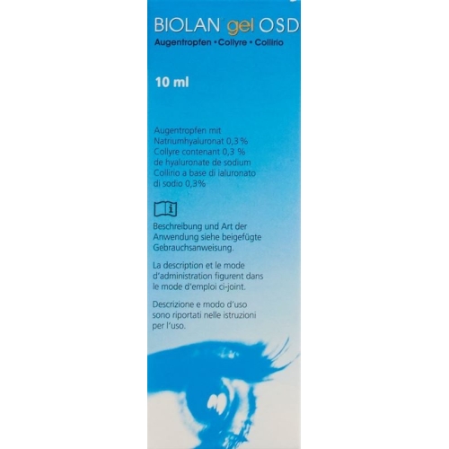 Biolan Gel OSD Augentropfen Natriumhyaluronat 0.3% Flasche 10ml buy online