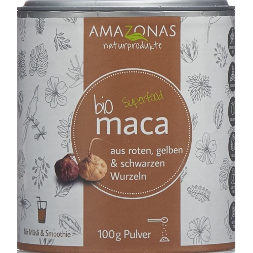 Maca Bio Pulver 100% Pur Dose 100g buy online