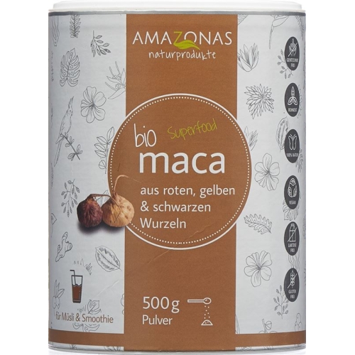 Maca Bio Pulver 100% Pur Dose 500g buy online