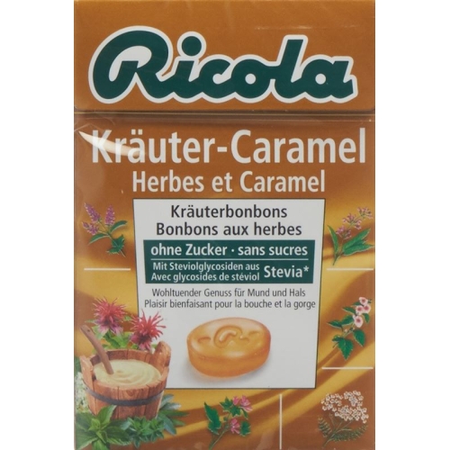 Ricola Kräuter-Caramel mit Stevia Box 50g buy online