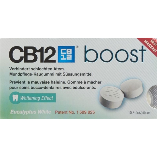 CB12 Boost White Chewing Gum Eucalyptus 10 pieces buy online