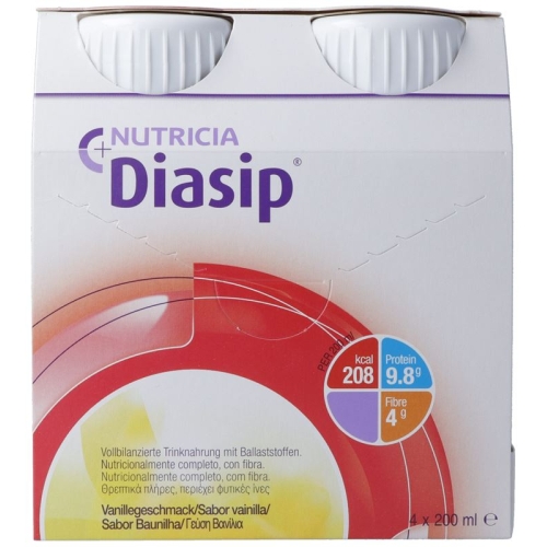 Diasip Trinknahrung Vanille (alt) 4 Flasche 200ml buy online