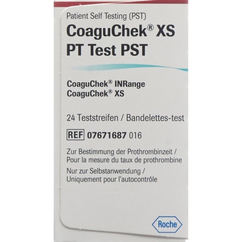 CoaguChek XS PT PST German / Italian / Dutch / French 24 pcs