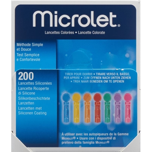 Microlet Lanzetten Farbig 200 Stück buy online