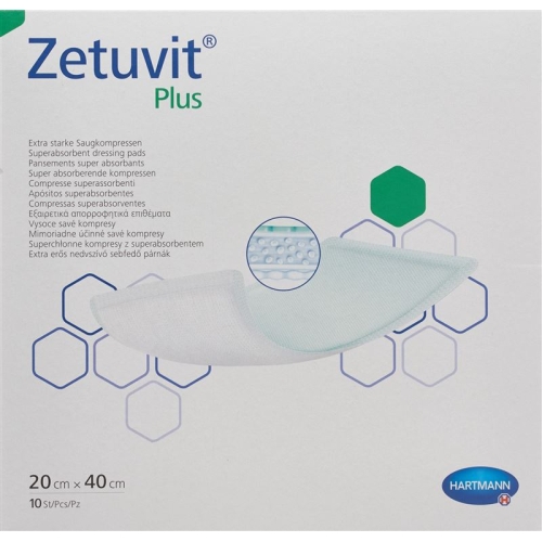 Zetuvit Plus Absorptionsverband 20x40cm 10 Stück buy online