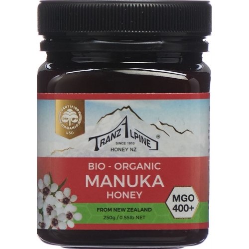 Hoyer Manukahonig Mgo 400+ Bio Glas 250g buy online