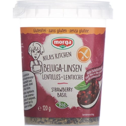 Morga Beluga-Linsen Erdb/basil Glutenfrei Bio 120g buy online