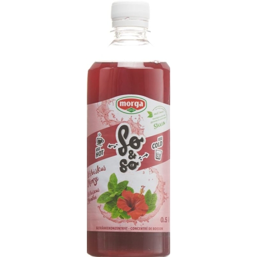 So&so Hibiskus-Minze Konzentrat mit Stevia Flasche 5dl buy online