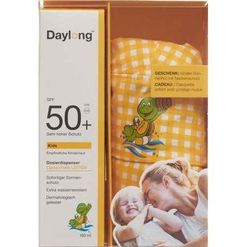 Daylong Kids SPF 50+ mit Sonnenhut Dispenser 150ml buy online