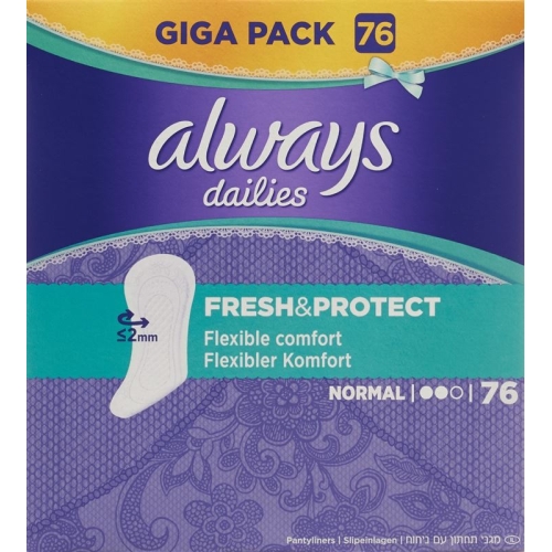 Always panty liners Fresh & Prot Normal Giga 76 pieces buy online