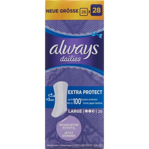 Always Panty Liner Extra Protect Large 28 pieces buy online