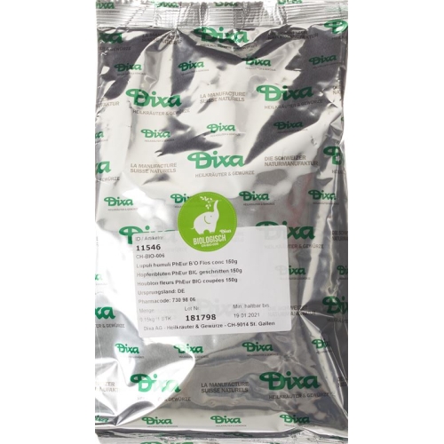 Dixa Hopfenblüten Pheur Bio Geschnitten 150g buy online