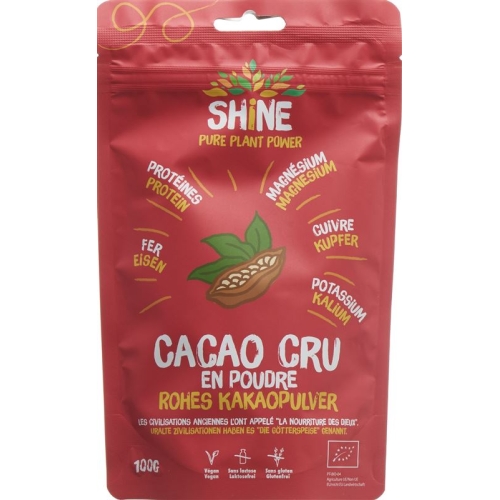 Shine Rohes Kakaopulver Bio Beutel 100g buy online