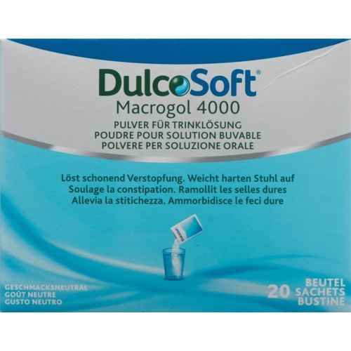 Dulcosoft Macrogol 4000 powder for drinking solution 20 bags 10g buy online