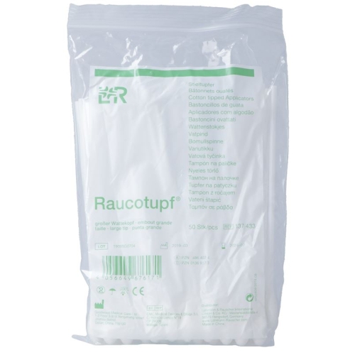 Raucotupf Wattestaebch 15cm Gr Kopf Beutel 50 Stück buy online