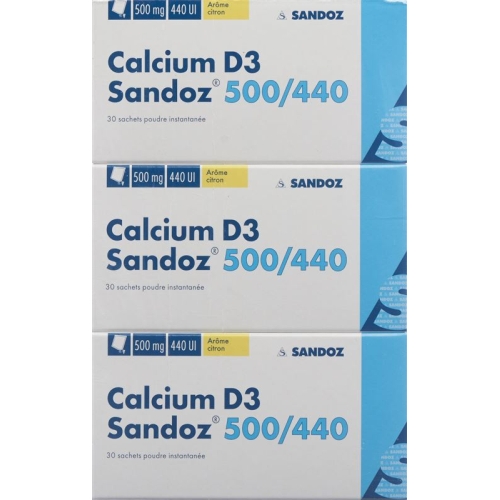 Calcium D3 Sandoz Pulver 500/440 Beutel 90 Stück buy online