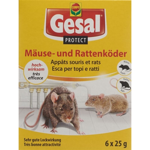 Gesal Protect Maeuse und Rattenkoeder 6x 25g buy online