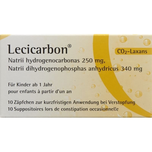 Lecicarbon Zäpfchen Kind 10 Stück buy online