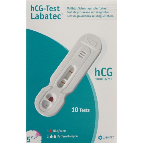 hCG test Labatec blood test pregnancy Professional Kit 10 pcs