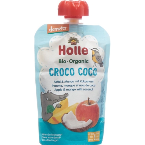 Holle Croco Coco - Pouchy apple mango coconut 100g