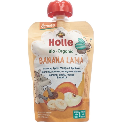 Holle Banana Lama Pouchy Banana Apple Mango Apricot 100g buy online