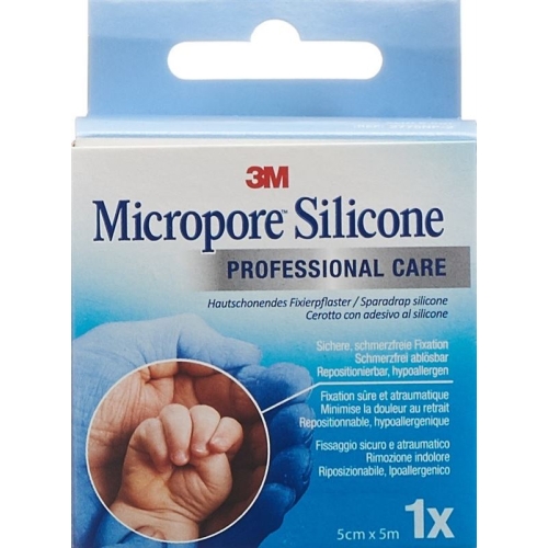 3M Micropore Silicone Adhesive Plaster 5cmx5m buy online