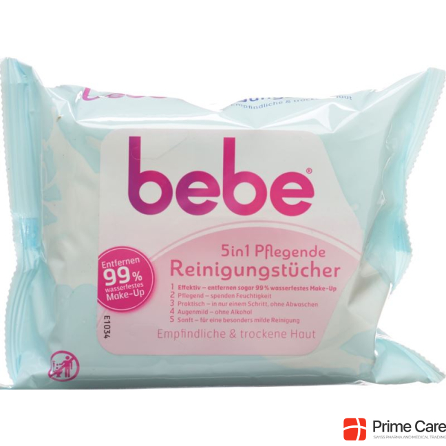bebe 5in1 nourishing cleansing wipes 25pcs