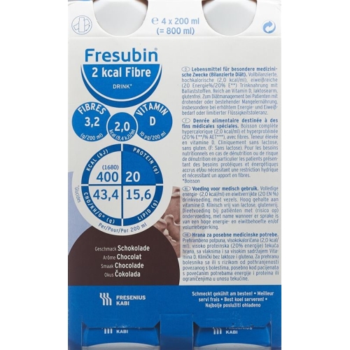 Fresubin 2 Kcal Fibre Drink Sch N 4 Flasche 200ml buy online