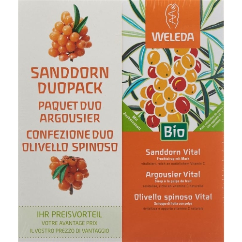 Weleda Sanddorn Vital Sirup Duo 2x 250ml buy online