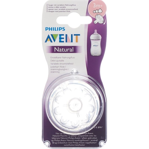 Avent Philips Natural Sauger 3m+ 2 Stück buy online