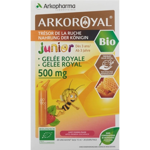 Arkoroyal Gelee Royale 500mg Jun Bio 20x 15ml buy online