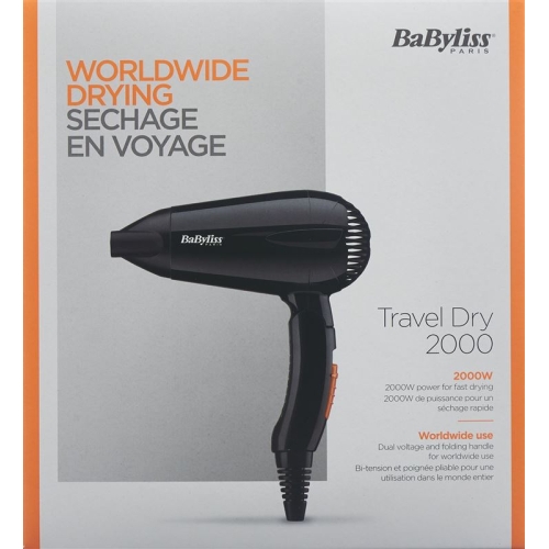 Babyliss hair dryer Travel Dry 2000 W buy online