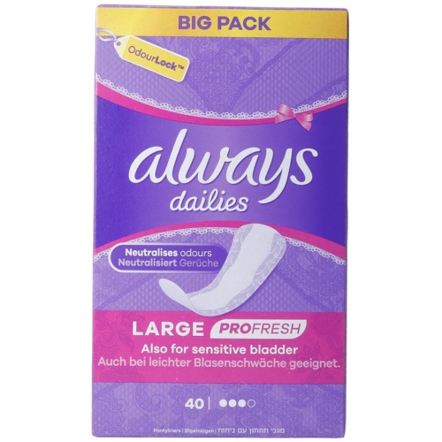 Always panty liner Profresh Large 40 pieces buy online