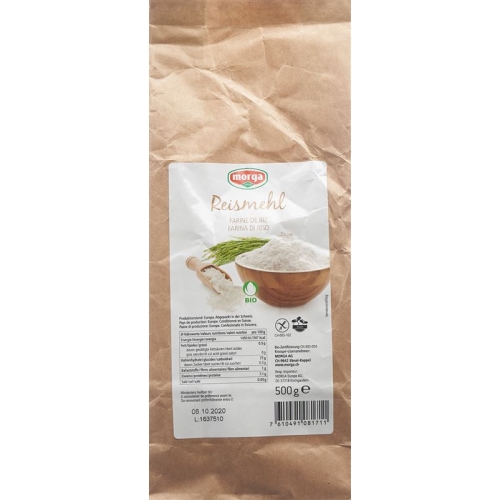 Morga Reismehl Gf Bio Knospe Beutel 500g buy online