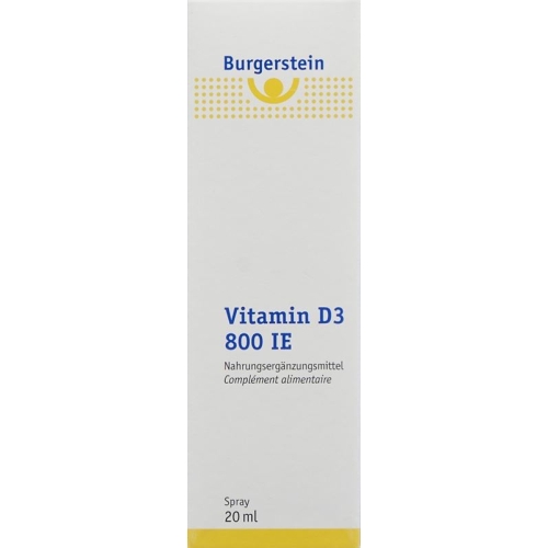 Burgerstein Vitamin D3 800 IU Spr 20 ml buy online