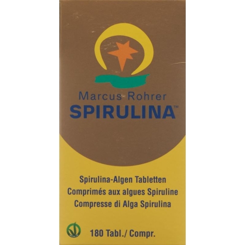 Spirulina Marcus Rohrer Tabletten Glasflasche 180 Stück buy online