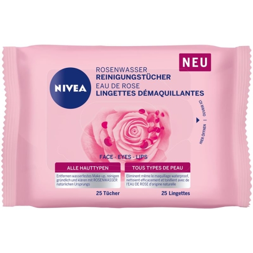 Nivea Reinigungstücher Rosenwasser Rl 25 Stück buy online