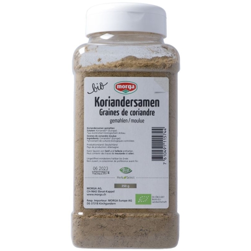 Morga Gewürz Koriandersamen Gemahlen Bio Dose 350g buy online