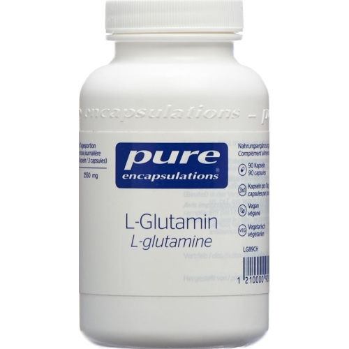 Pure L-glutamin Kapseln 850mg Neu Dose 90 Stück buy online