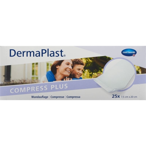 Dermaplast Compress Plus 7.5x20cm 25 Pieces buy online