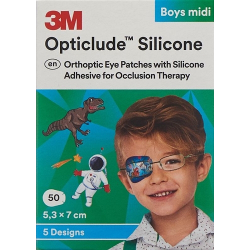 3M Opticlude Sil Augenv 5.3x7cm Midi Bo (n) 50 Stück buy online