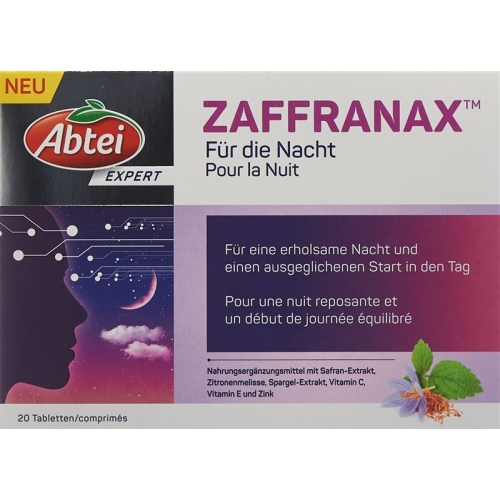 Abtei Zaffranax für die Nacht Tabletten 20 Stück buy online