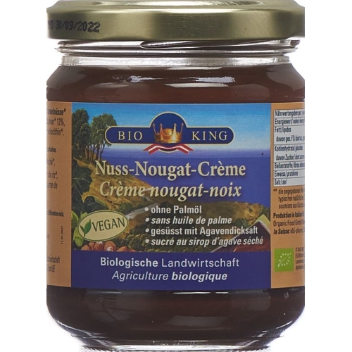 Bioking Nuss Nougat Creme Bio Glas 200g buy online