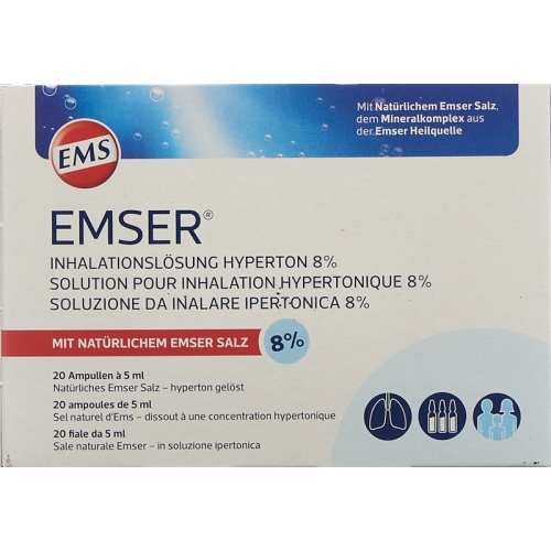 Emser Inhalationslösung 8% Hyperton 20 Stück buy online